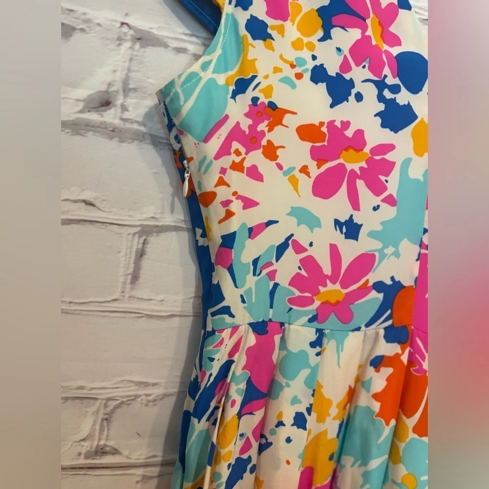 JB by Julie Brown Women’s Summer Silk Midi Dress Size 6 - Picture 5 of 7